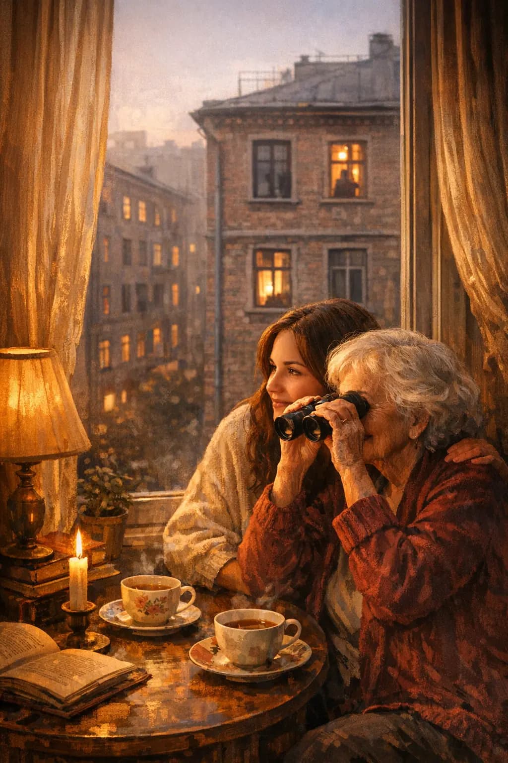 Mrs. Henderson Sees Everything